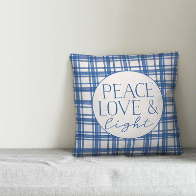 Mangine Peace Love Light Throw Pillow Winston Porter Montijo Throw Pillow